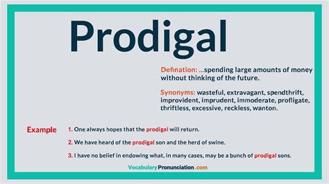 Prodigal Definition & Meaning .